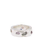 The Ouze Women's Brilliant Sapphire Scatter Band Ring in Multi