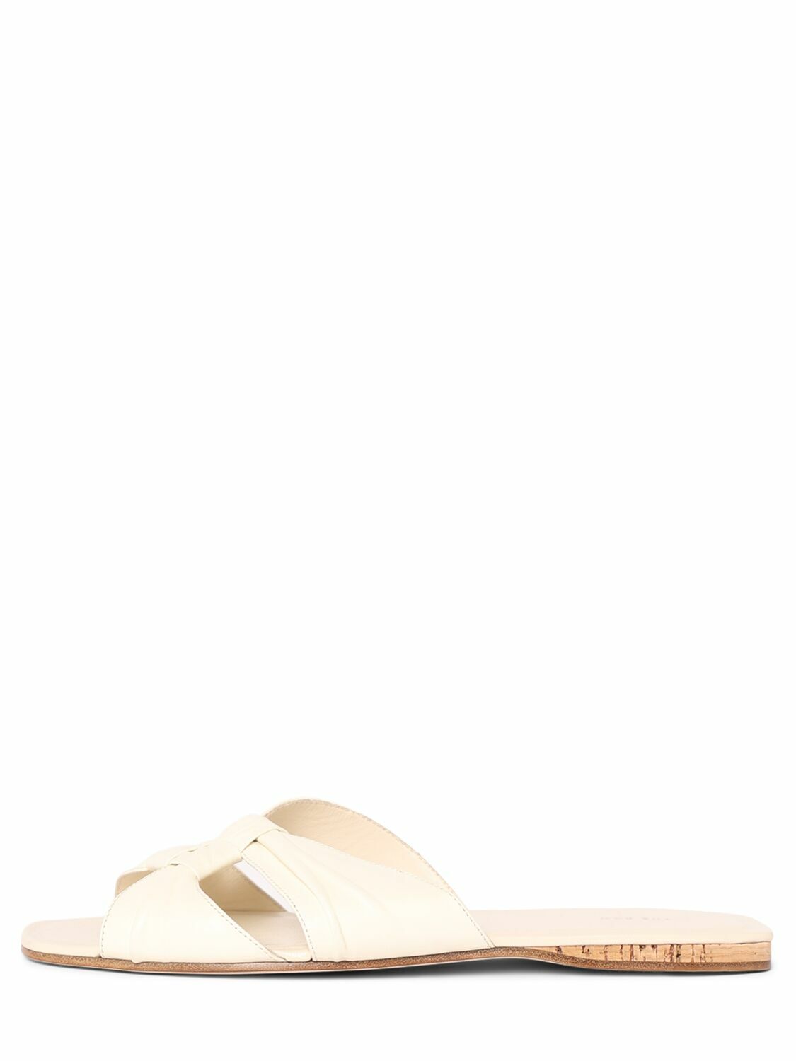 The Row◆レザー製 Soft Knot Flat 10mm THE ROW 10mm Soft Knot Leather Sandals The Row