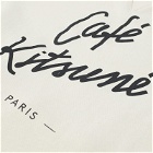 Maison Kitsuné Cafe Kitsuné Crew Sweat in Latte