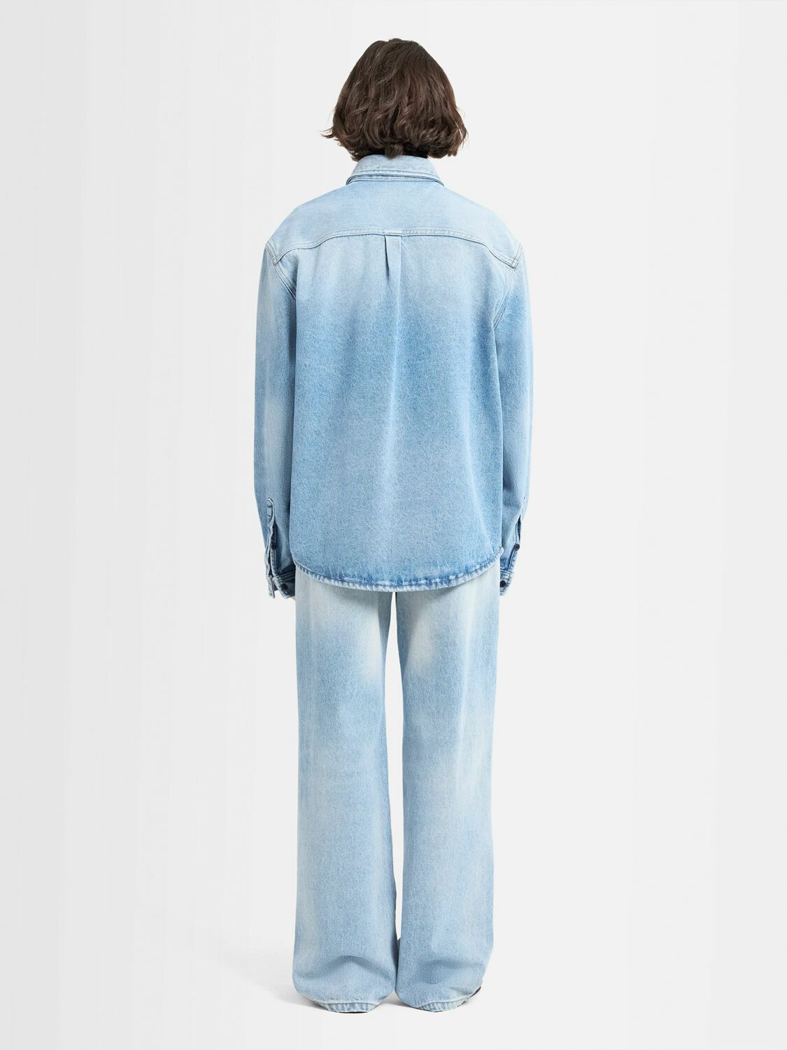 ANNAGRETA Luce Light Wash Denim Shirt