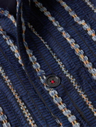 Kardo - Bodhi Embroidered Cotton Jacket - Blue