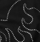 Vetements - Oversized Printed Embellished Cotton-Jersey T-Shirt - Black