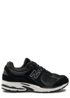 New Balance 2002R Panelled Suede and Mesh-knit Sneakers Black