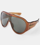 Bottega Veneta Mask oversized sunglasses