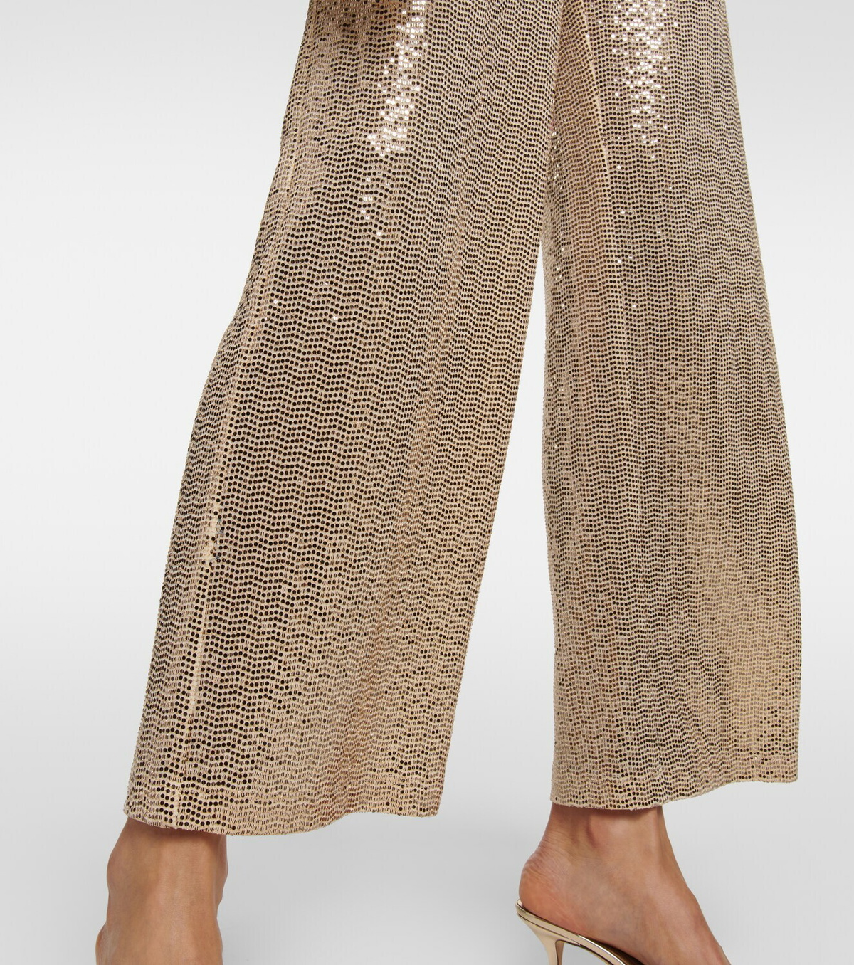 Dodo Bar Or Sequined high-rise wide-leg pants
