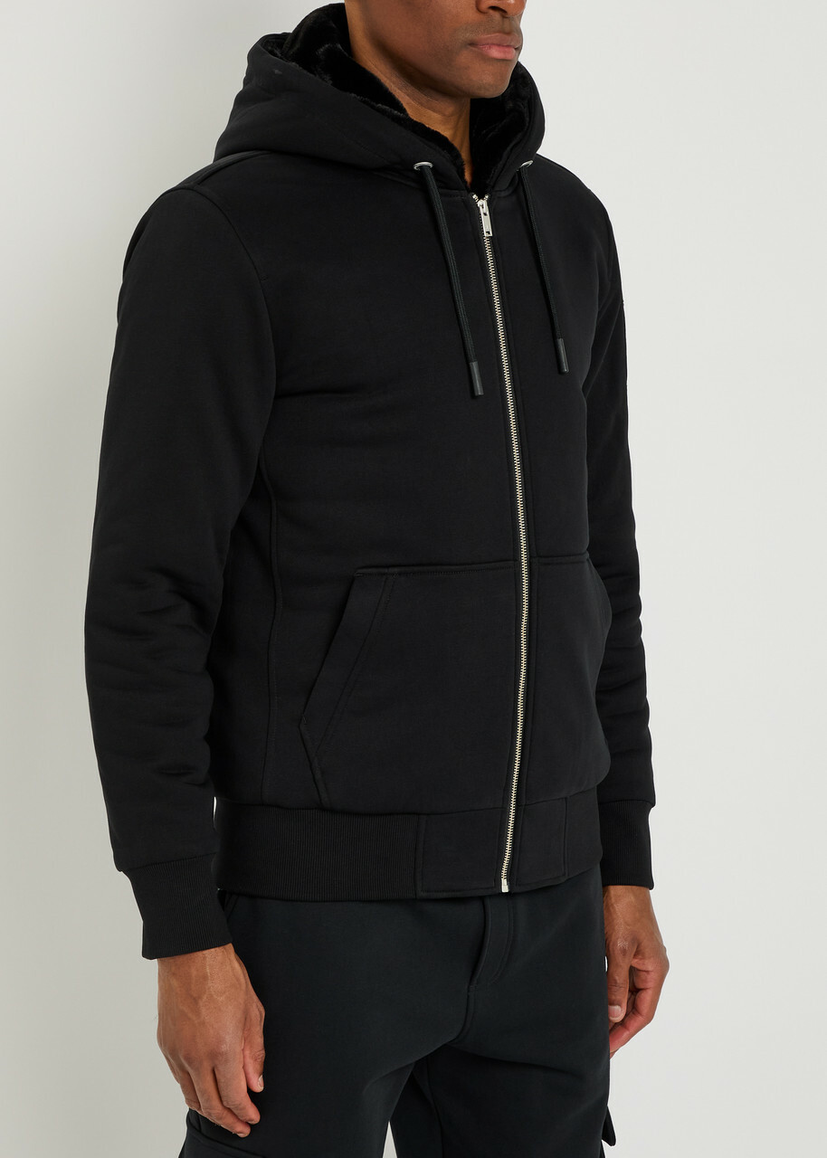 Moose Knuckles Classic Bunny Padded Hooded Cotton-blend Jacket Black