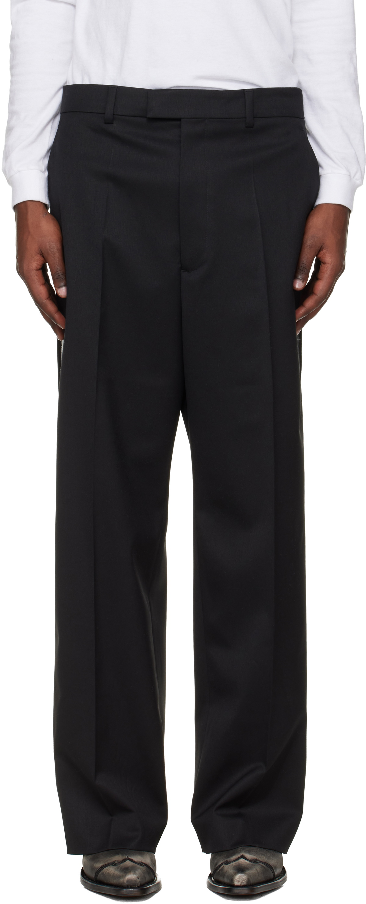 VETEMENTS Black Taped Tailored Trousers