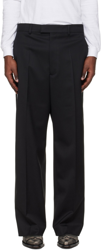 Photo: VETEMENTS Black Taped Tailored Trousers
