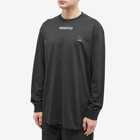 Fred Perry Men's x Raf Simons Embroidered Long Sleeve T-Shirt in Black