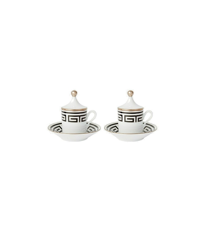 Photo: Ginori 1735 - Labirinto Tête à Tête' set of two coffee cups and saucers