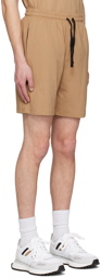 BOSS Beige Embroidered Shorts