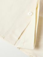 UMIT BENAN B - Linen and Silk-Blend Overshirt - Yellow