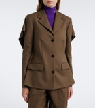 Loewe Caped wool blazer