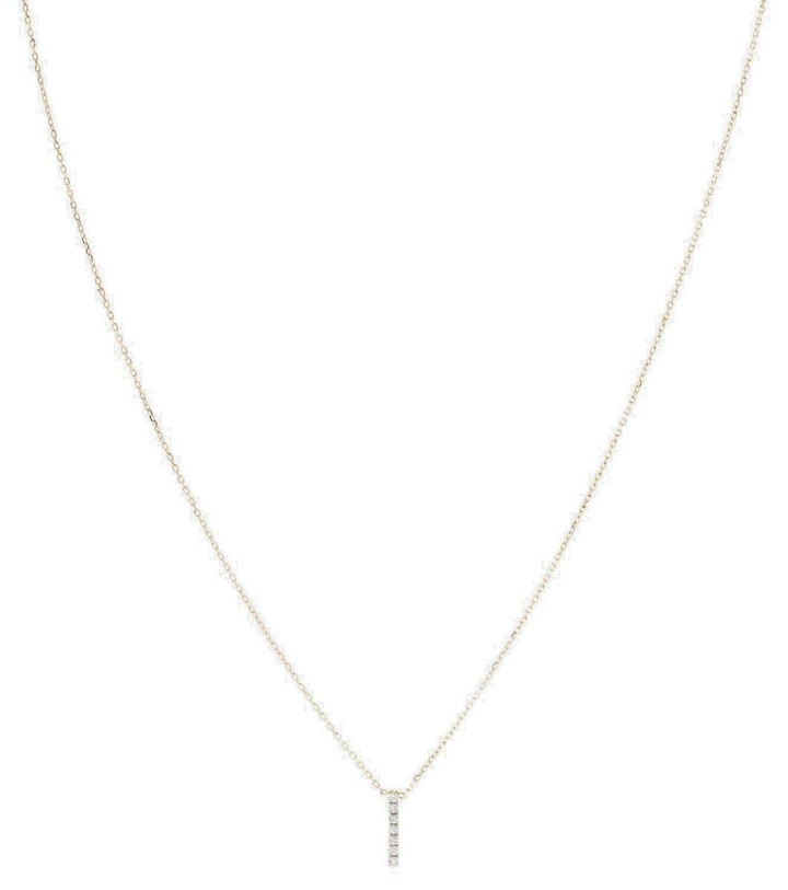 Photo: Mateo 14kt gold La Barre necklace with diamonds