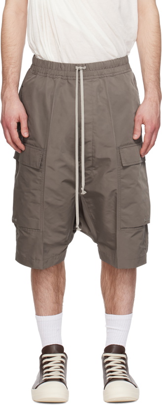 Photo: Rick Owens Gray Temple Pods Cargo Shorts