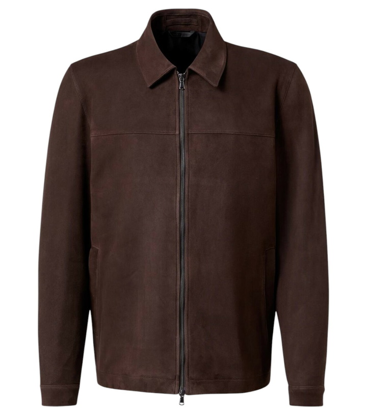 Photo: Sunspel Harrington suede blouson