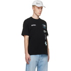 AAPE by A Bathing Ape Black 'AAPEUNVS' Multi-Logo T-shirt