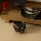 ferm LIVING Koyo Bowls 8.5 - Set of 2 in Dark Brown/Buff 