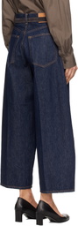 6397 Blue Cropped Roomy Jeans
