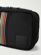 Paul Smith - Stripe-Detailed Leather-Trimmed Mesh Wash Bag