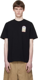 Casablanca Black Tennis Landscape Short Sleeve T‑shirt