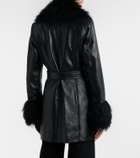 Nili Lotan Sefa belted leather jacket