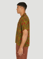 Natural Ajrakh Print Shirt in Green
