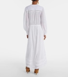 Marant Etoile Gisela lace-trimmed cotton maxi dress