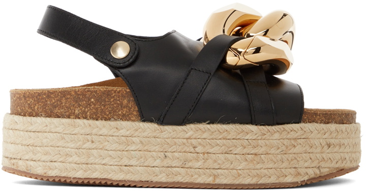 Photo: JW Anderson Black Chain Platform Espadrilles