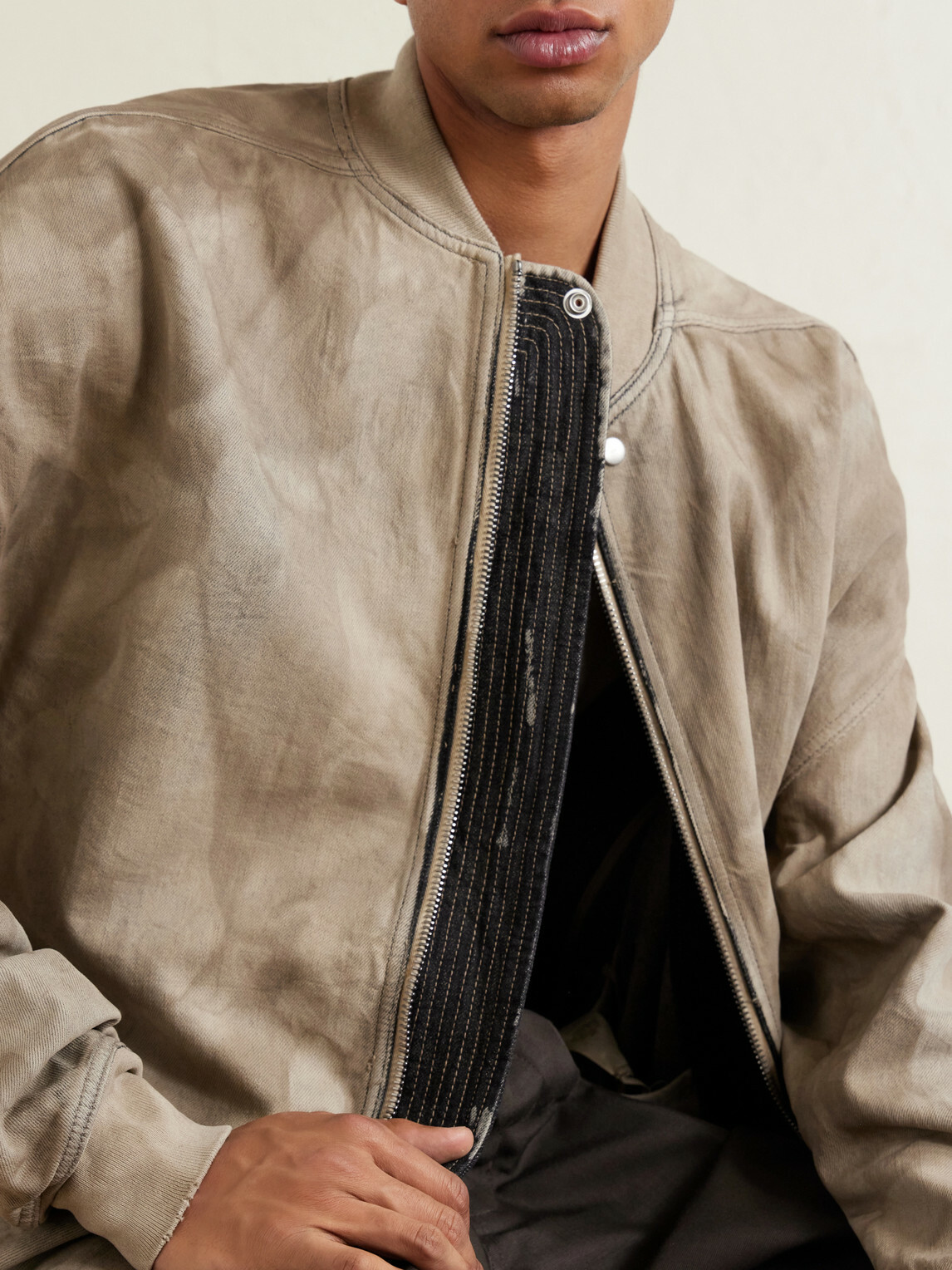 DRKSHDW by Rick Owens - Jumbo Oversized Stone-Washed Denim Bomber