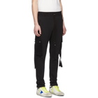 Amiri Black Sweat Cargo Trousers