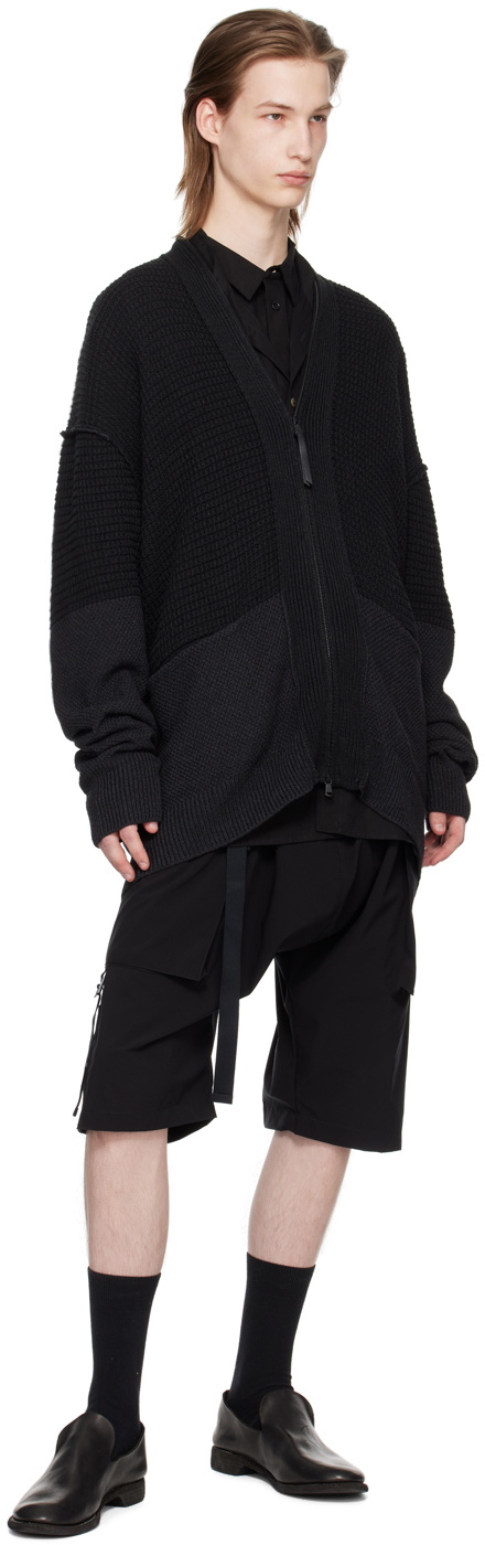 The Viridi-anne Black Zip Cardigan