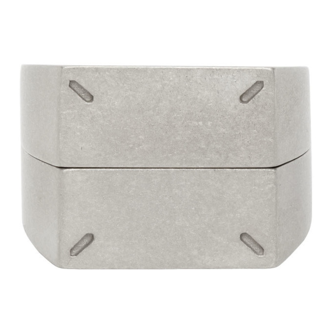 Photo: Maison Margiela Silver Dual Stackable Rings