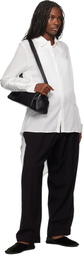 YOHJI YAMAMOTO Black Damaged Gabardine 2Tucks Trousers