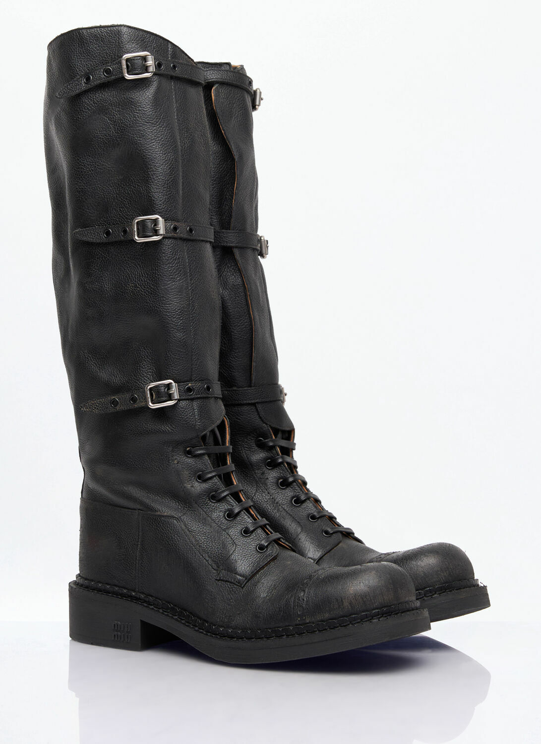 Miu Miu High Leather Boots