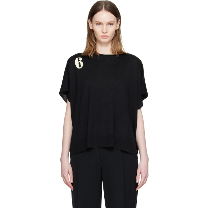 Photo: MM6 Maison Margiela Black '6' Top