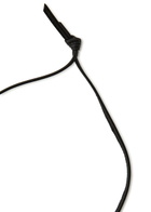Lemaire Castanet Mirror Resin and Leather Necklace - Dark Brown - One Size