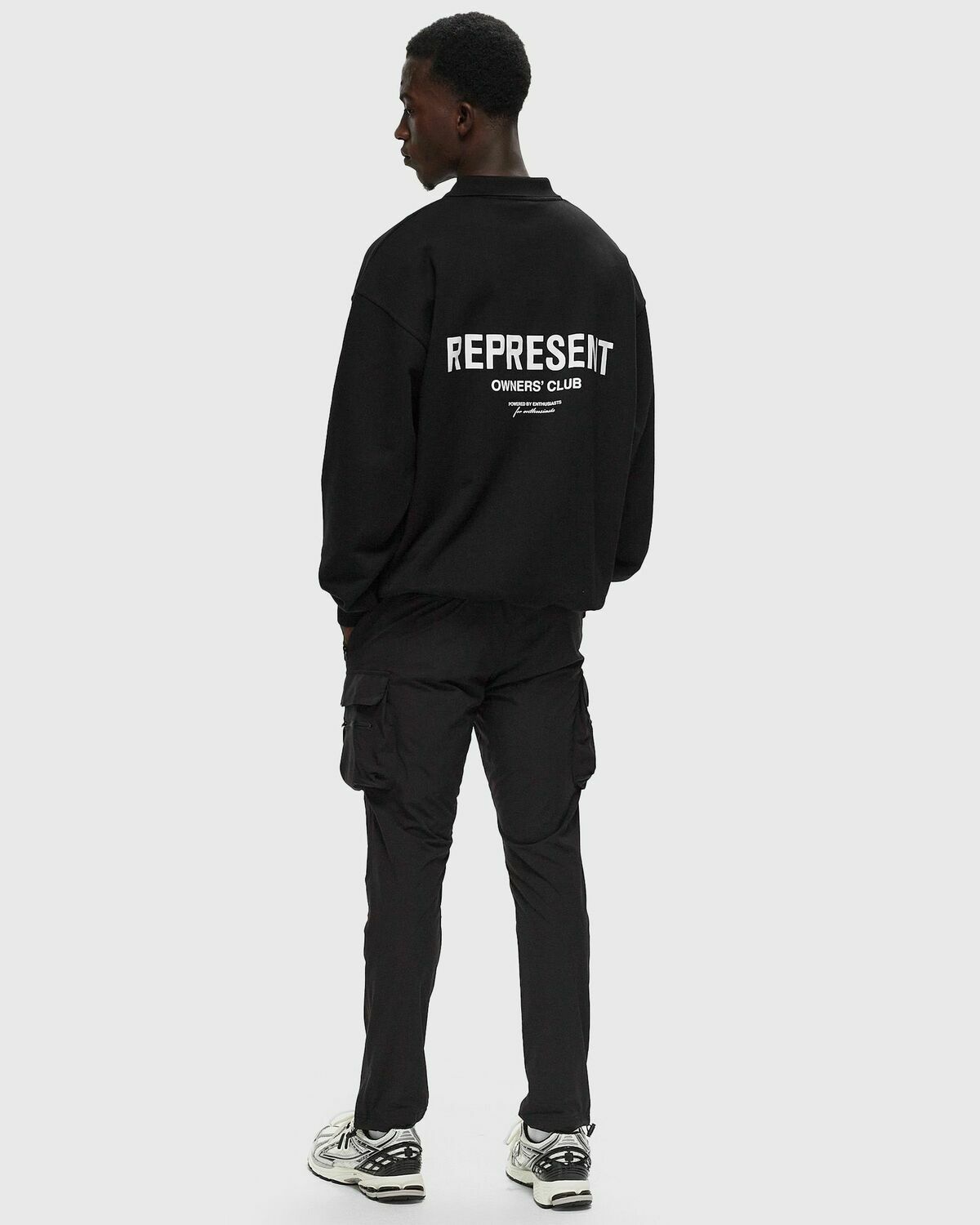 Represent Represent Owners Club Ls Polo Sweat Black Polos/Sweatshirts