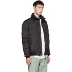 Stone Island Black Down Bomber Jacket