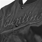 Valentino Men's Varsity Bomber Jacket in Black