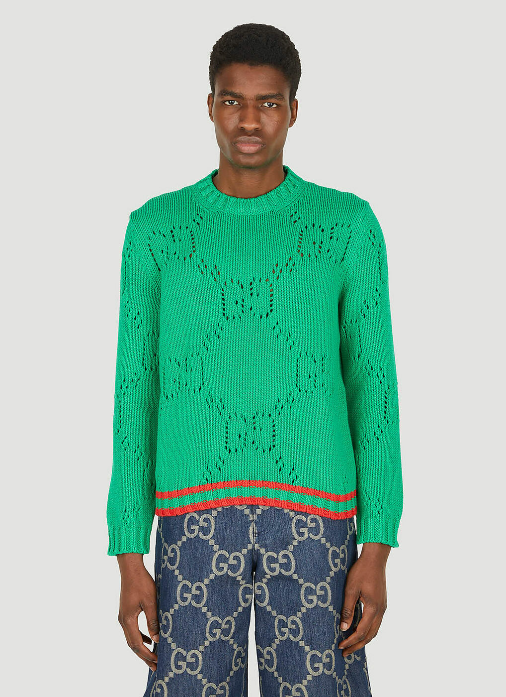 Green 2025 gucci sweater