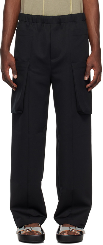 Photo: T/SEHNE SSENSE Exclusive Black Cargo Pants