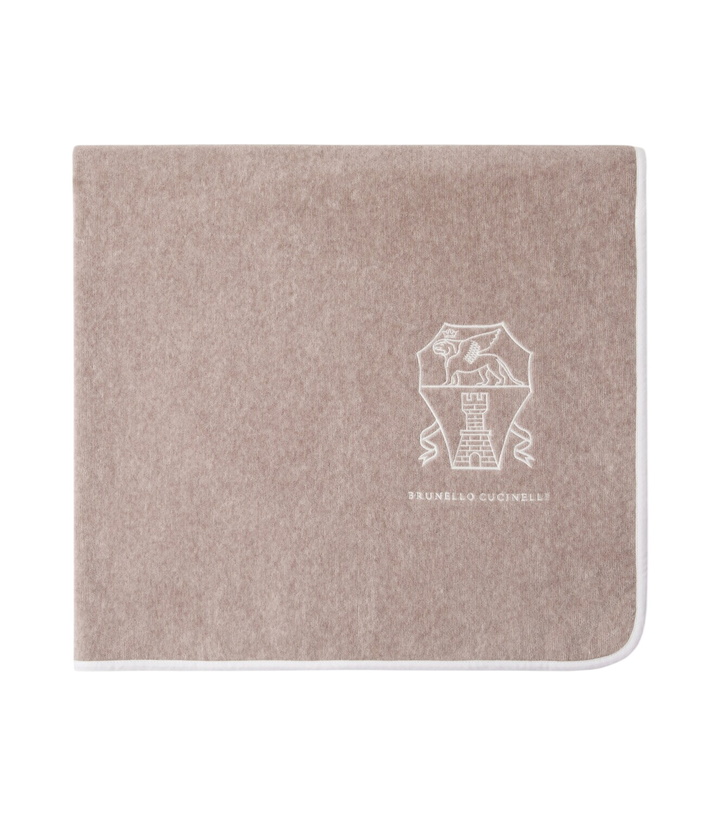 Photo: Brunello Cucinelli Logo cotton terry towel