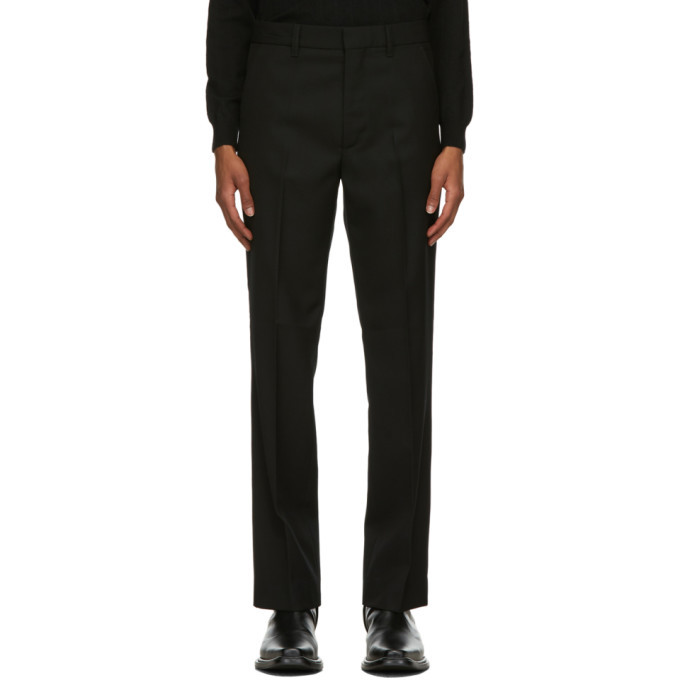 Second/Layer Black Virgin Wool Pico Trousers Second/Layer