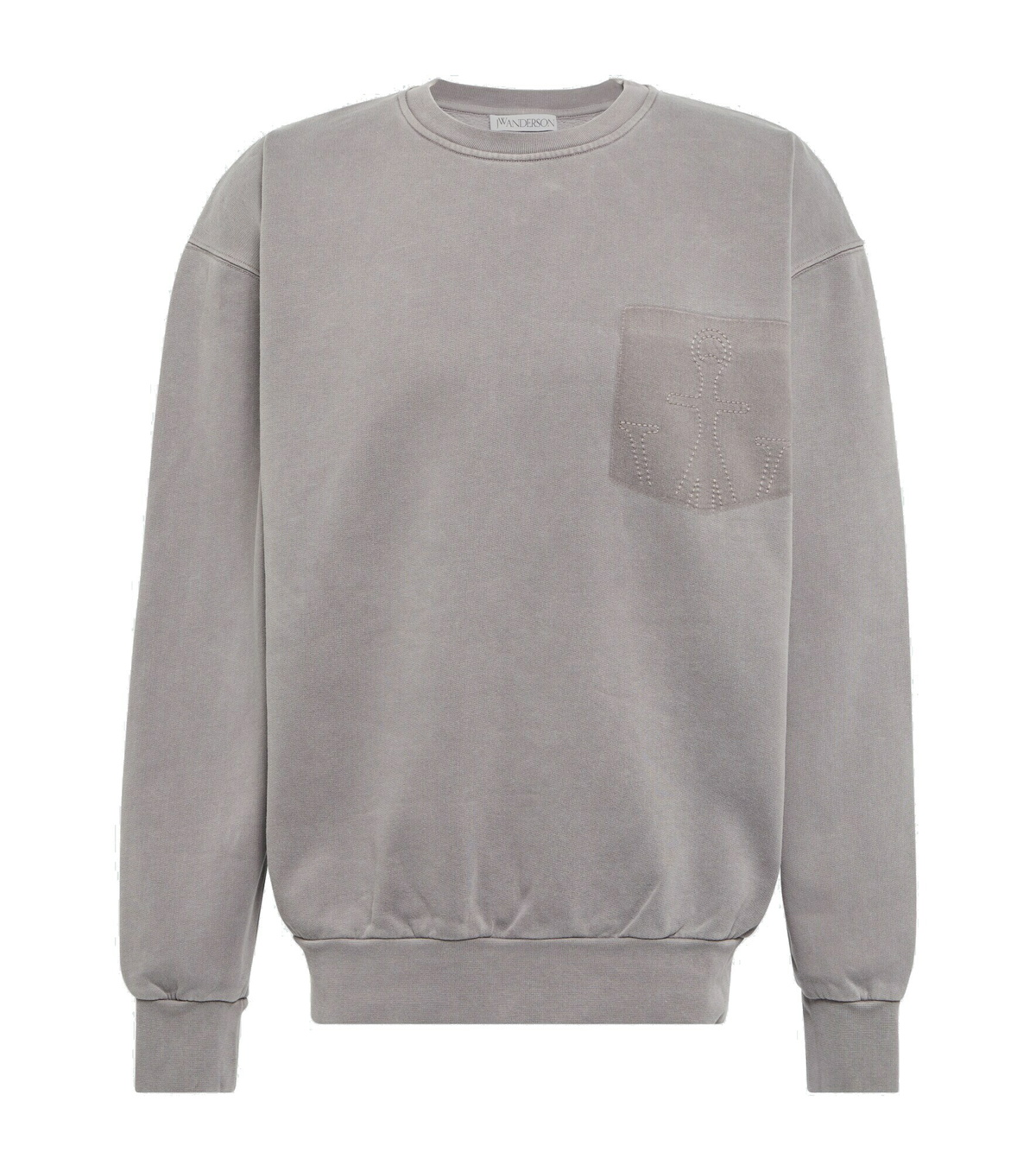 ★J W ANDERSON★ Faded logo pocket sweatshirt mustard JW0074 JW Anderson - Faded Logo Pocket Sweatshirt – Kriss Kross