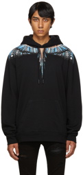 Marcelo Burlon County of Milan Black Grizzly Wings Hoodie