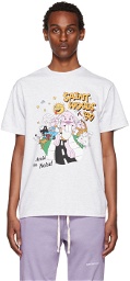 Saintwoods Gray Graphic T-Shirt
