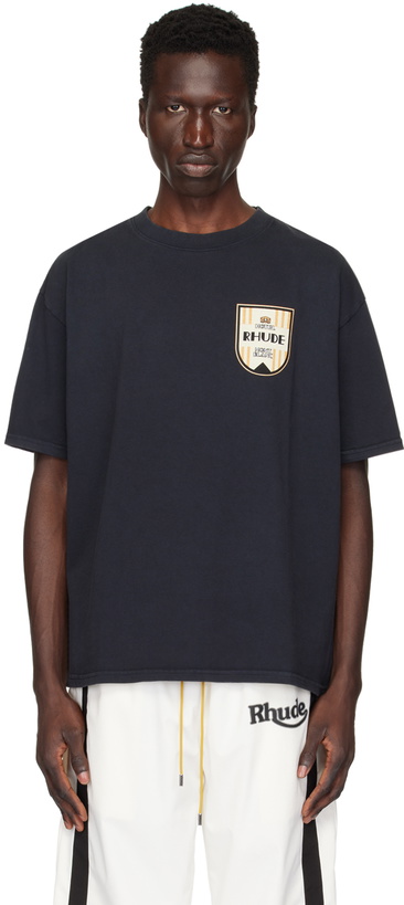 Photo: Rhude Black 'Mont-Blanc Hotel' T-Shirt