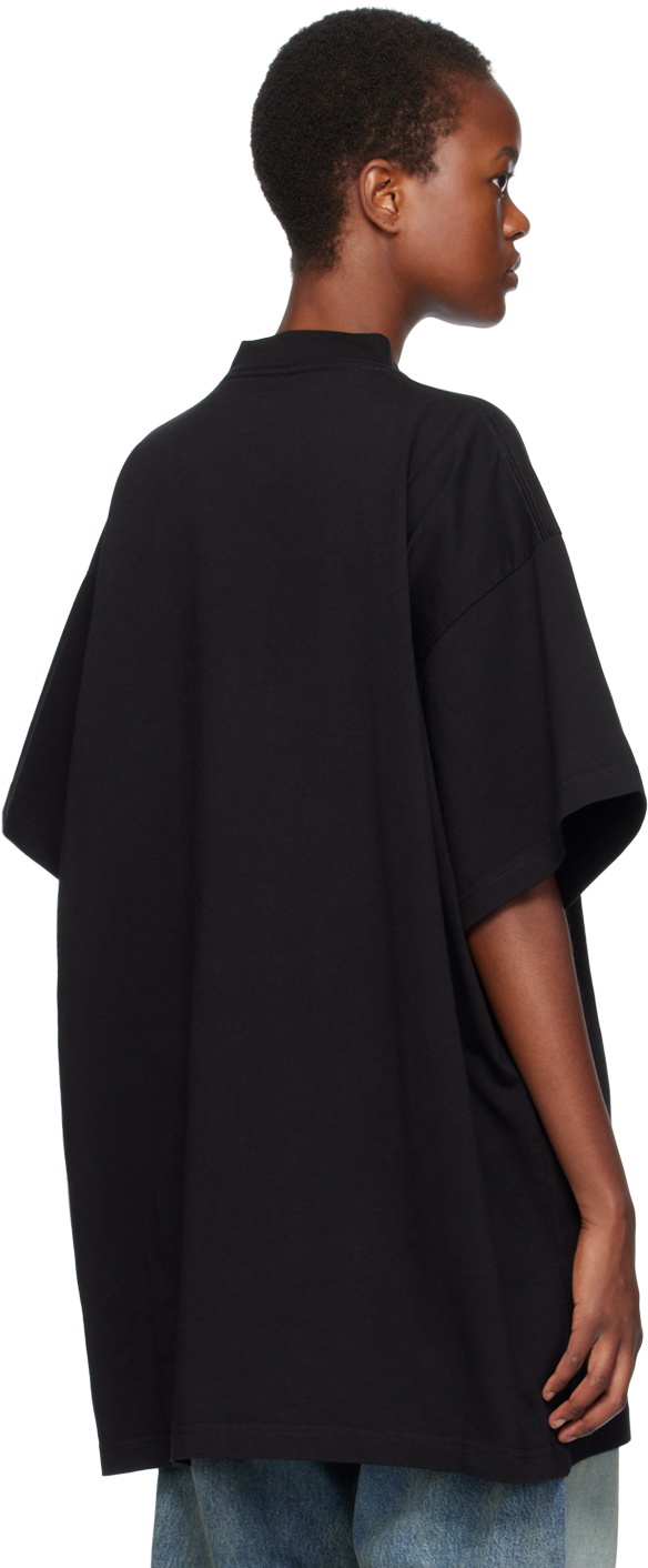 Balenciaga Black Back Flip T-Shirt Balenciaga