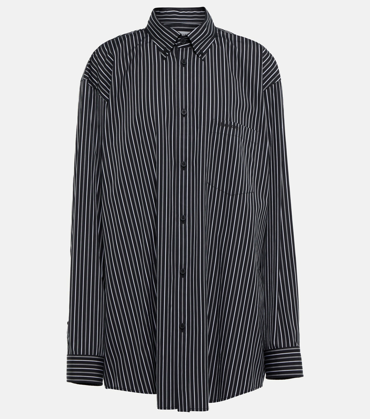 Balenciaga - Striped cotton oversized shirt Balenciaga